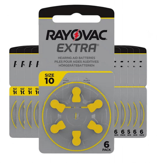 Piles auditives Rayovac Extra 10 (PR70) – Lot de 10 plaquettes compatibles toutes marques