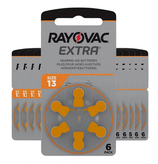 Piles auditives 13 (PR48) Rayovac Extra – Lot de 10 plaquettes compatibles toutes marques