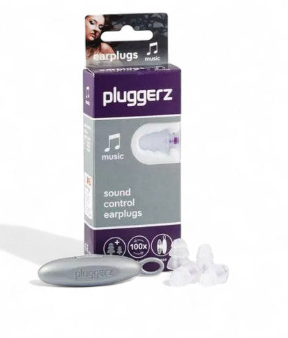 Bouchons d’oreilles Pluggerz Music – Filtre 22 dB, son fidèle, réutilisables